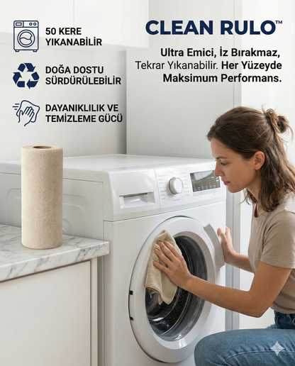 Clean Rulo™ Mikrofiber Rulo Havlu