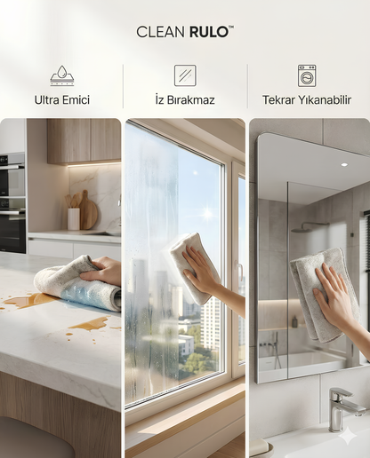 Clean Rulo™ Mikrofiber Rulo Havlu