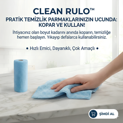 Clean Rulo™ Mikrofiber Rulo Havlu